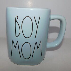 Rae Dunn BOY MOM Est 2023 Blue Coffee Mug Farmhouse style